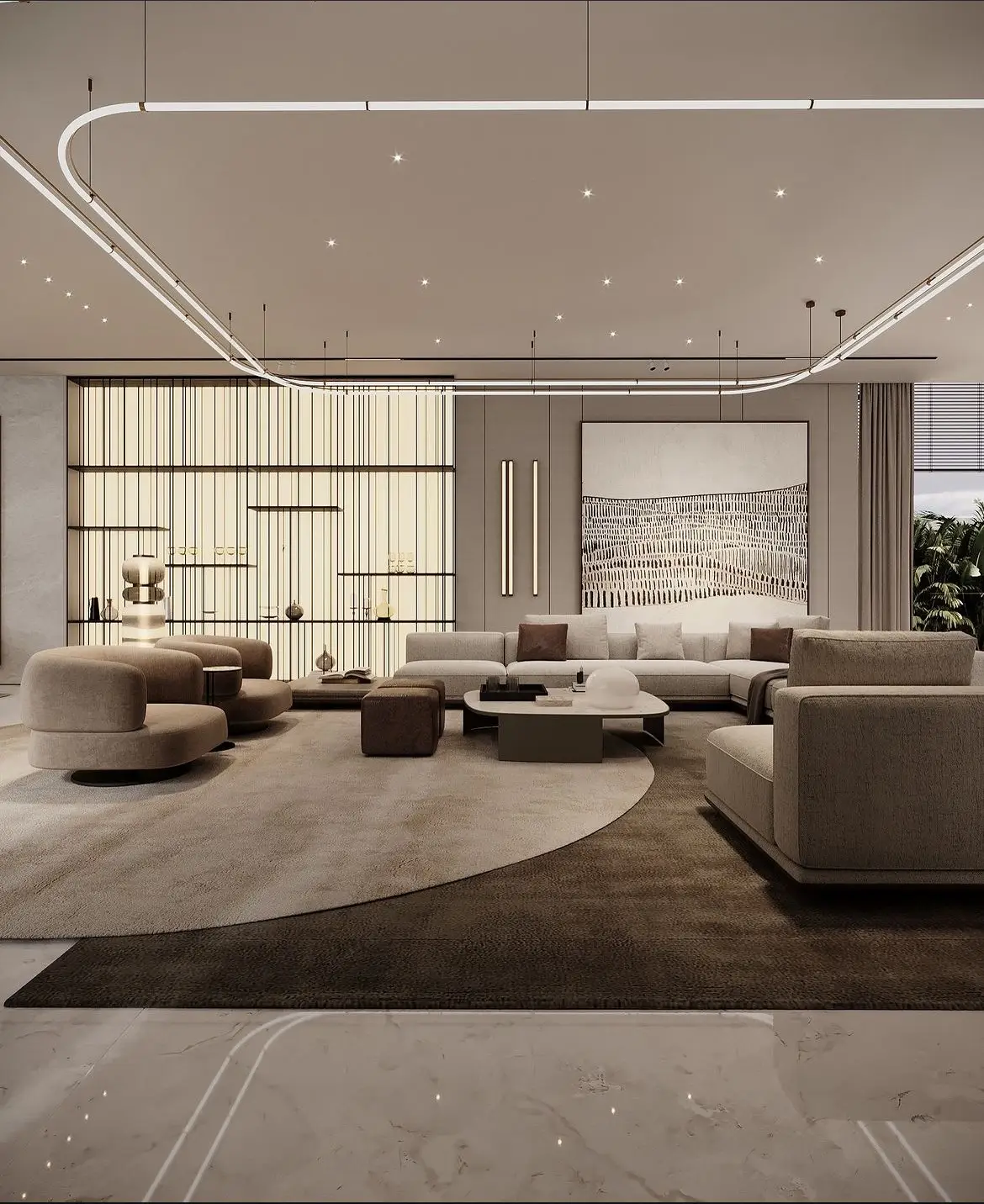 Modern Smart Living Room